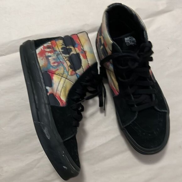 VANS GALAXY SUEDE‎ FLORAL SKATEBOARD SHOES SIZE SIZE 7.5 - Picture 2 of 6